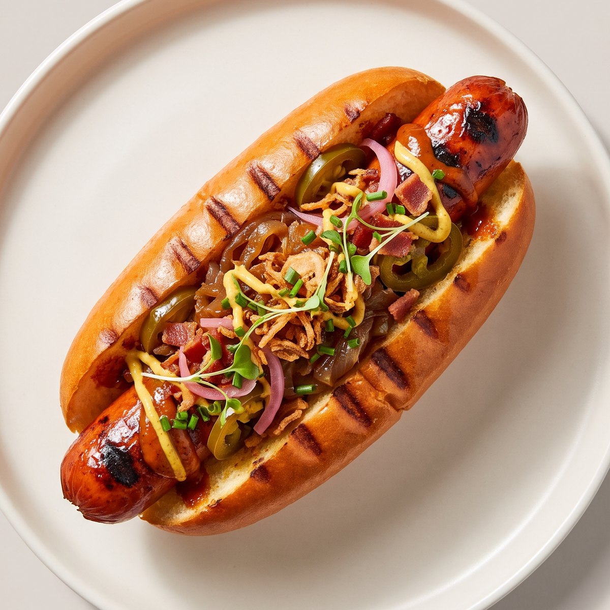 A Frank's Franks hot dog